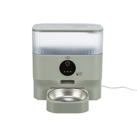 Trixie TX-C Smart Automatic Feeder with Camera, Cat Food Dispenser and Bowl, Light Gray, 28 × 30 × 17 cm, 5 l