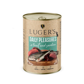 Luger's Daily Pleasures Wet Cat Food with Trout and Sardines, 400 g