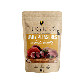 Luger's Daily Pleasures Wet Cat Food with Duck Hearts, 85 g