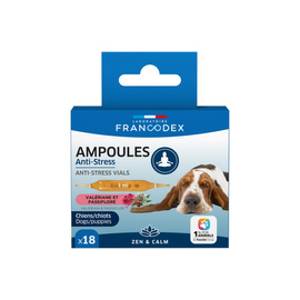 Francodex Anti-Stress Ampoules for Dogs and Puppies, 18-pack