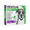 Frontline Combo Spot-on Solution for Dogs Against Fleas and Ticks, Size L, 3 pipettes, 2.68 ml