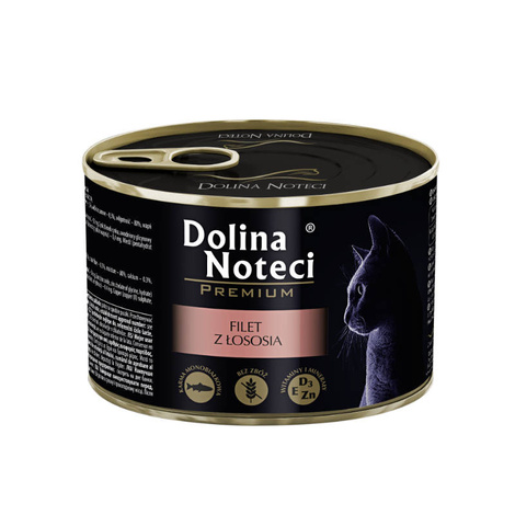 Dolina Noteci Premium Wet Cat Food with Salmon Fillet, 185 g