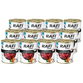Rafi Classic Wet Dog Food with Lamb, 12-pack (800 g each)