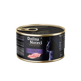 Dolina Noteci Premium Wet Cat Food Rich in Rabbit, 185 g