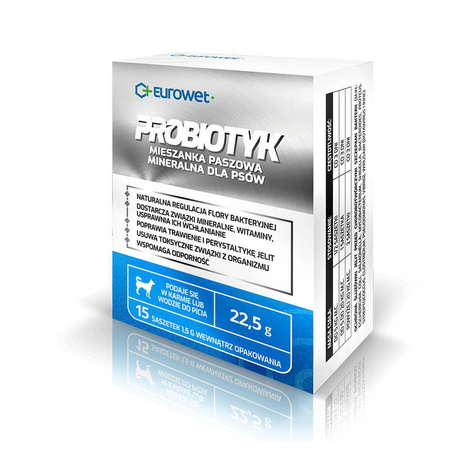 Eurowet Probiotic for Dogs, 15 x 1.5 g Sachets