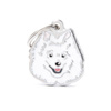 Engraved ID Tag for a Spitz Dog