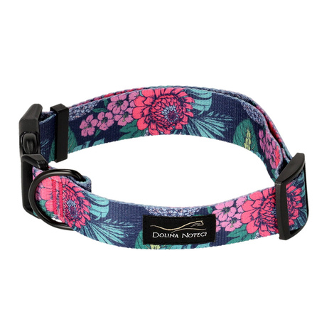 Dolina Noteci Adjustable Dog Collar "Flowery Corner" XL 3 cm x 40–65 cm