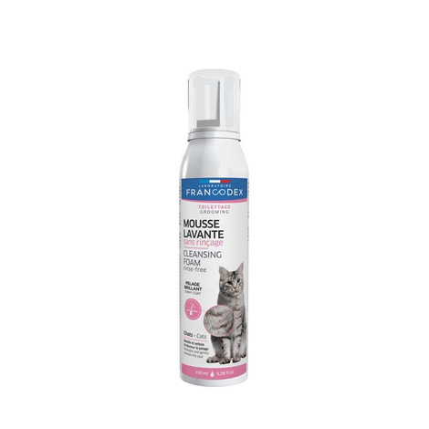 Francodex No-Rinse Cleansing Foam for Cats, 150 ml