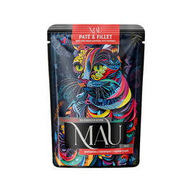 MAU Pâté and Filet Wet Cat Food: Beef with Sweet Potatoes and Rosemary, 85 g