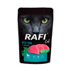 Rafi Cat Sterilised Wet Cat Food with Tuna for Spayed or Neutered Cats, 100 g 