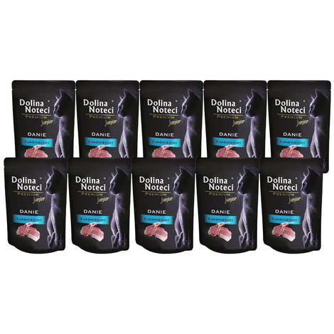Dolina Noteci Premium Junior Wet Cat Food: Lamb Meal, 10-Pack (85 g each)