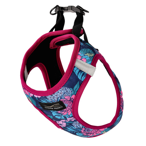 Dolina Noteci Non-restrictive mesh dog harness - "Flowery Corner" L