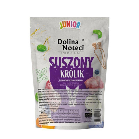 Dolina Noteci Premium Junior Rabbit Dry Dog Food, 150 g