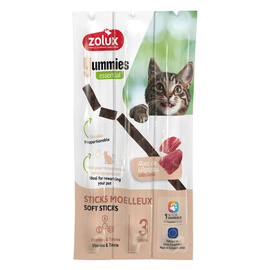 Zolux Yummies Soft Cat Treats: Lamb and Rice Sticks, 3 pieces. 5 g each