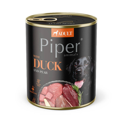 Piper Animals Wet Dog Food with Duck and Pear, 800 g