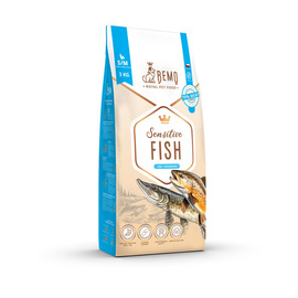 Bemo Sensitive Fish - Hypoallergenic Single-Protein Dry Dog Food with Fish for Small and Medium Breeds (S/M) 3 kg