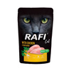 Rafi Cat Adult Wet Cat Food with Chicken, 100 g