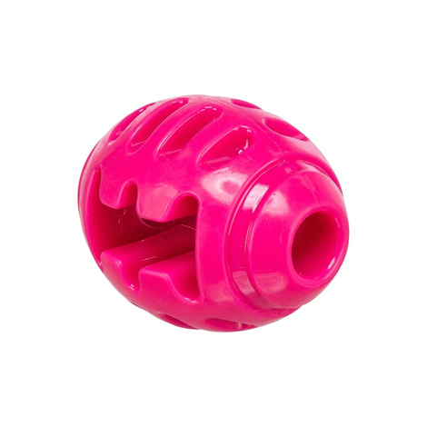 Trixie Soft & Strong Dog Toy: Pink Rugby Ball, 10 cm