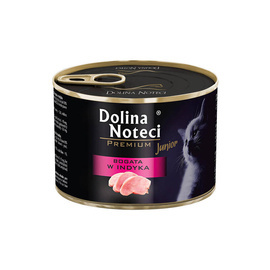 Dolina Noteci Premium Junior Wet Cat Food for Kittens, Rich in Turkey, 185 g