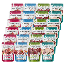 Super Rafi Wet Dog Food with Veal and Rabbit Liver, 12 x 400 g Set