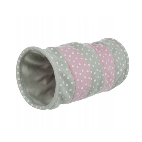 Trixie Cat Tunnel Toy, Gray and Pink, 25 x 50 cm