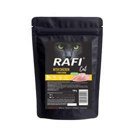 Rafi Cat Dry Cat Food with Chicken, 100 g