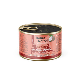 Dolina Noteci Superfood Wet Cat Food with Beef, Pheasant, and Coconut: Pâté & Filet, 185 g