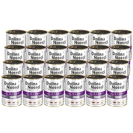 Dolina Noteci Premium Wet Dog Food, Rich in Rabbit with Cranberries, 24 x 400 g Set