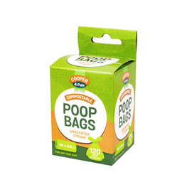 Cooper &amp; Pals Odorless, Biodegradable Poop Bags, 120-pack
