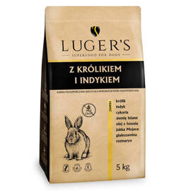 Luger’s Dry Dog Food with Rabbit and Turkey, 5 kg bag