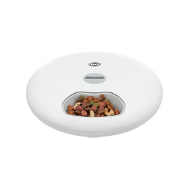 Trixie TX5+1 Automatic Feeder, Food Dispenser, Bowl for Dogs or Cats, White, 32 x 8 cm, 6 x 180 ml