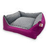 Pupilarni Sofa—a bed for dogs or cats, size. XS gray and pink
