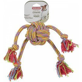 Zolux Dog Tug Toy, Colorful Octopus Rope, 43 cm