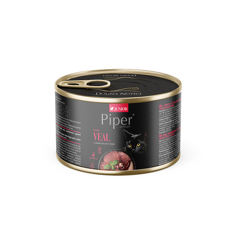 Piper Animals Junior Wet Cat Food with Veal, 185 g