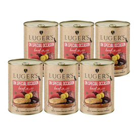 Luger's On Special Occasion Wet Dog Food: Beef with Potatoes, 6 x 400 g Set