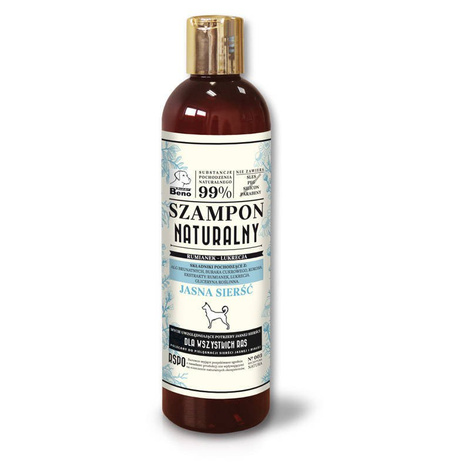 Super Beno Natural Dog Shampoo for Light-Colored Coats, 300 ml