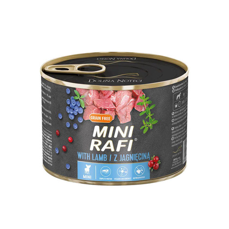 Mini Rafi Wet Dog Food with Lamb, 185g