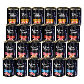 Dolina Noteci Premium Wet Cat Food, Assorted Flavors, 24 x 400 g
