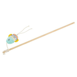 ZOLUX KALI Cat Toy: Fishing Rod with Fish (Colors). green