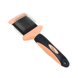Over Zoo Double-Sided Flexible Brush for Gentle Grooming of Dog or Cat Coats, Size S
