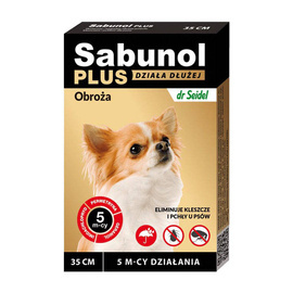 Sabunol Plus Flea Collar for Dogs, 35 cm
