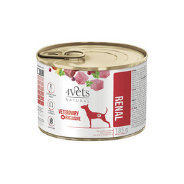 4Vets Natural Renal Wet Veterinary Dog Food for Dogs with Kidney Failure, 185 g