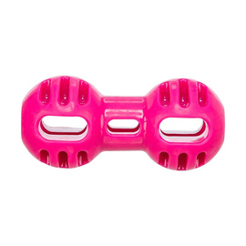 Trixie Soft & Strong Dog Toy: Pink Dumbbell, 11 cm