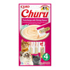Inaba Churu Creamy Cat Treats, Tuna and Shrimp Flavor, 4 x 14 g