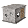 Dolina Noteci Gray Felt Cat House, 32 x 37 x 54 cm