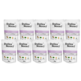 Dolina Noteci Premium Wet Dog Food for Small Breeds with Rabbit, Beans, and Rice—10 x 100 g Pack