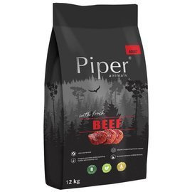 Piper Animals Dry Dog Food with Beef, 12 kg