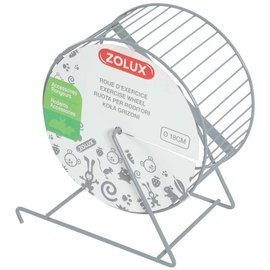 Zolux Metal Hamster Wheel, Gray, 18 cm