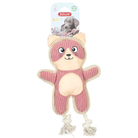 Zolux Dog Toy: Pink Buddy Cat, 29 cm