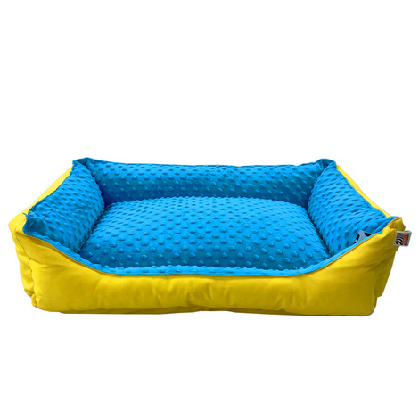 Pupilarni Kanapa Dog Bed, Size S, Blue and Yellow